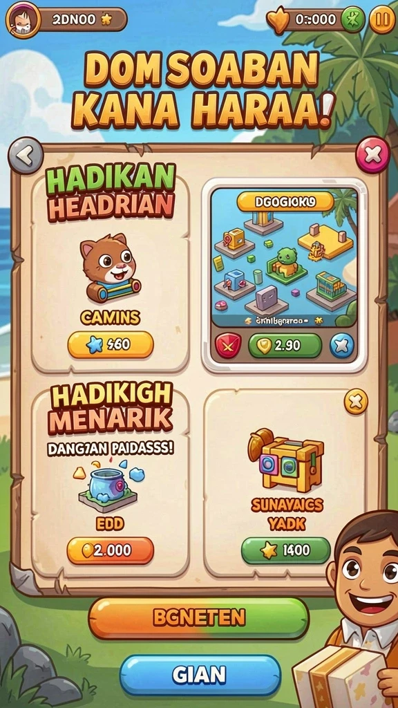 Tampilan awal yang menarik dan intuitif.