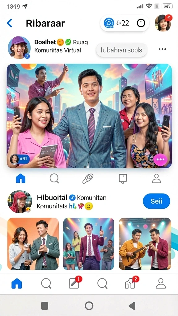 Fitur multiplayer yang memungkinkan bermain dengan teman.