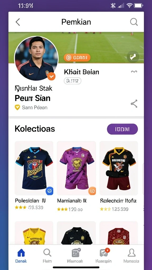 Tampilan karakter utama yang menarik dan dinamis.
