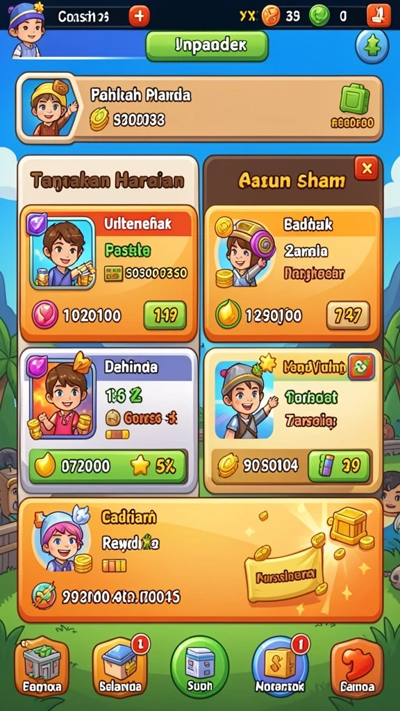 Level-level menarik yang menantang pemain.