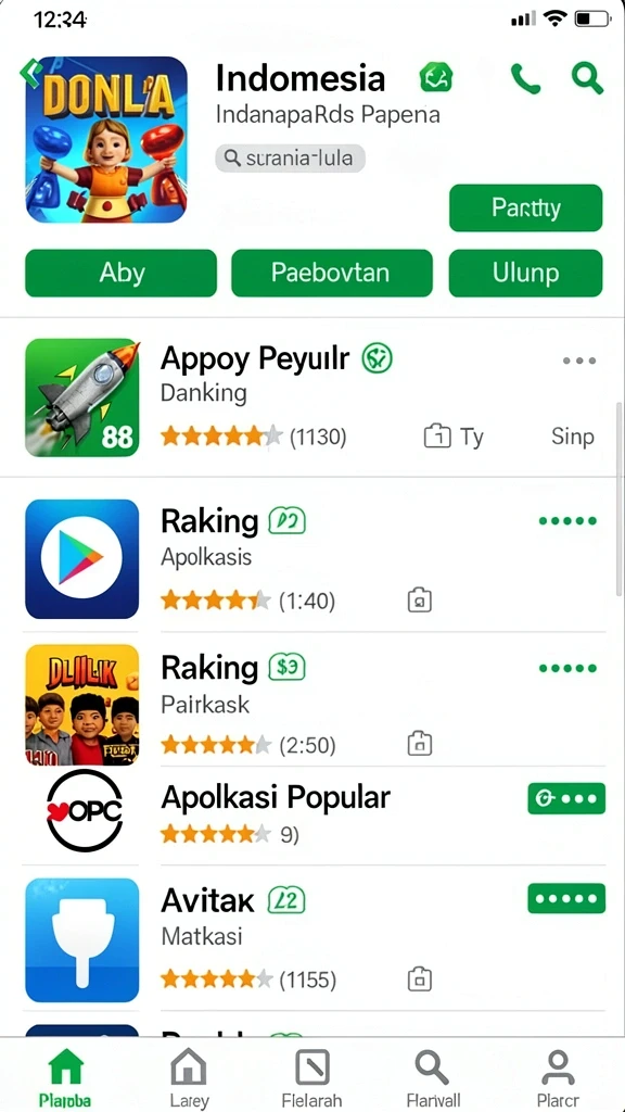 Karakter dengan desain yang unik dan beragam.