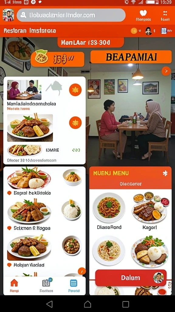 Menu navigasi yang mudah diakses untuk semua pengguna.