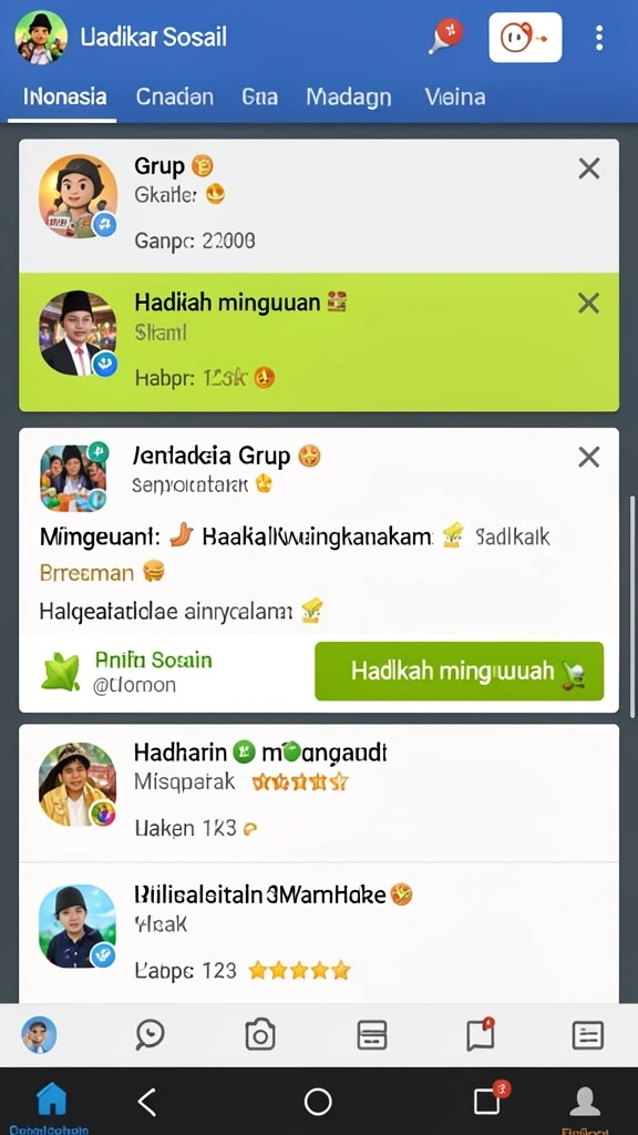 Fitur notifikasi untuk hasil undian terkini.