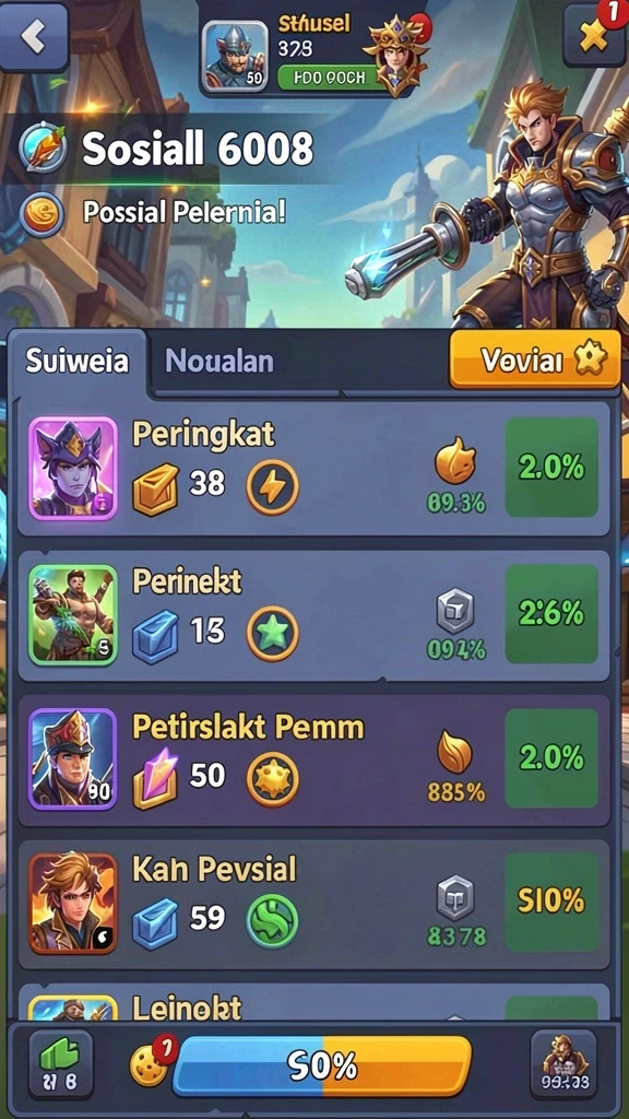 Berbagai level tantangan yang menantang.