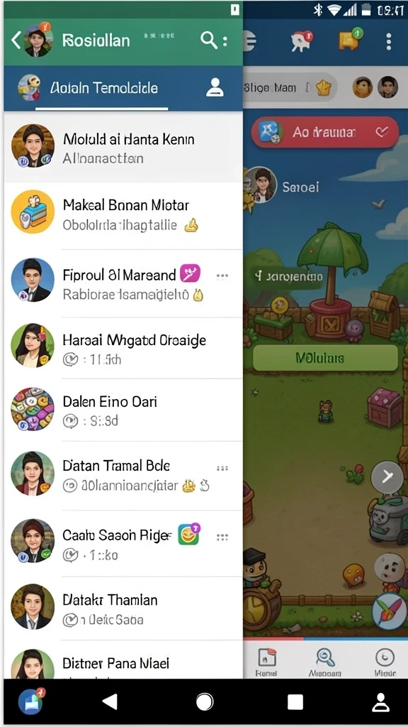 Karakter dengan desain unik dan menarik.