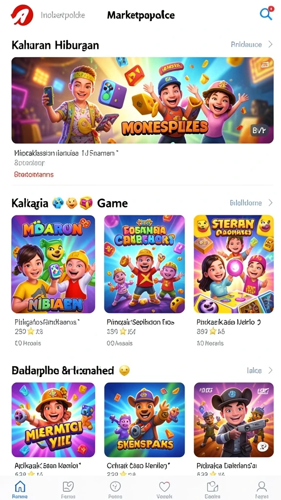 Level permainan yang bervariasi dan menantang.