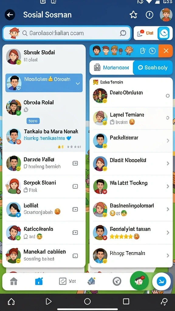 Tampilan menu utama yang intuitif dan menarik.
