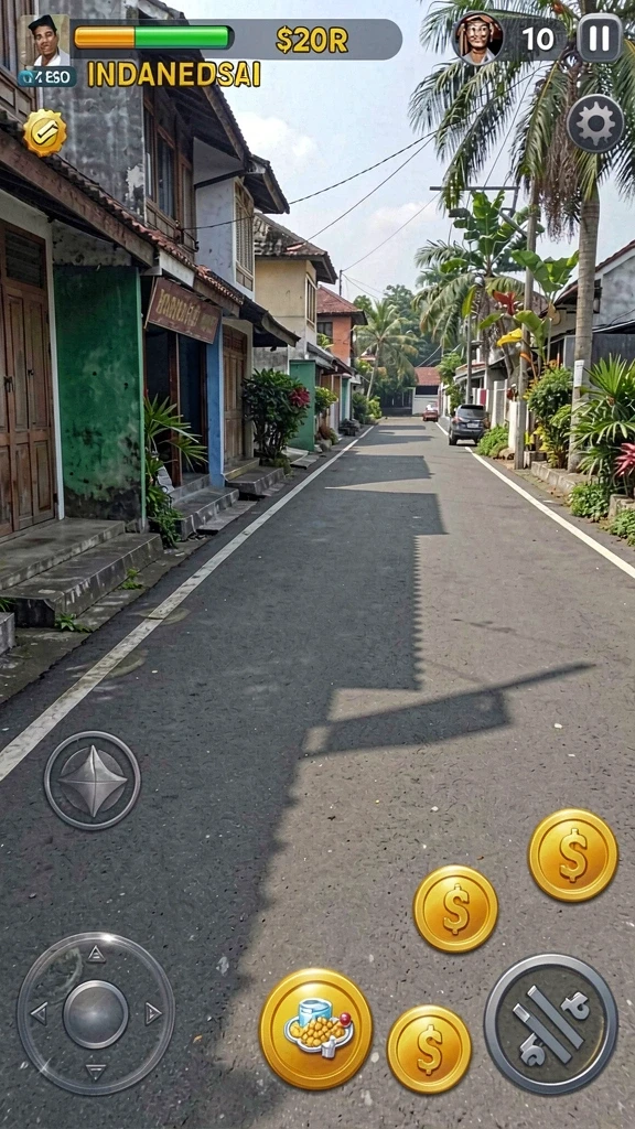 Tampilan antarmuka yang ceria dan interaktif.
