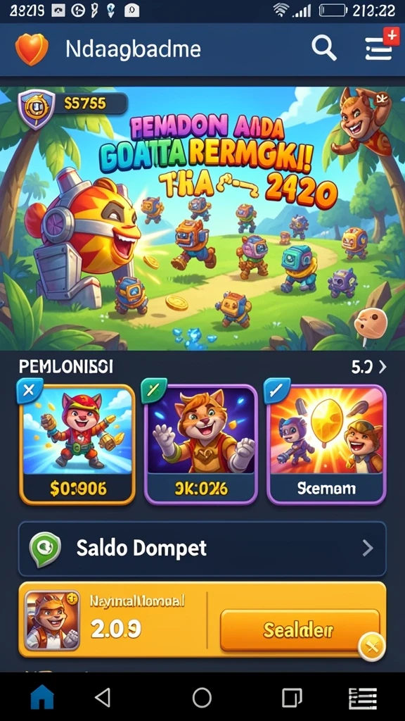 Karakter-karakter lucu yang siap menemani petualangan.