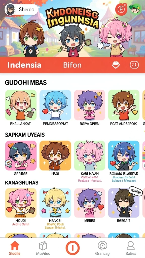 Pemandangan menakjubkan dari salah satu level yang menantang.