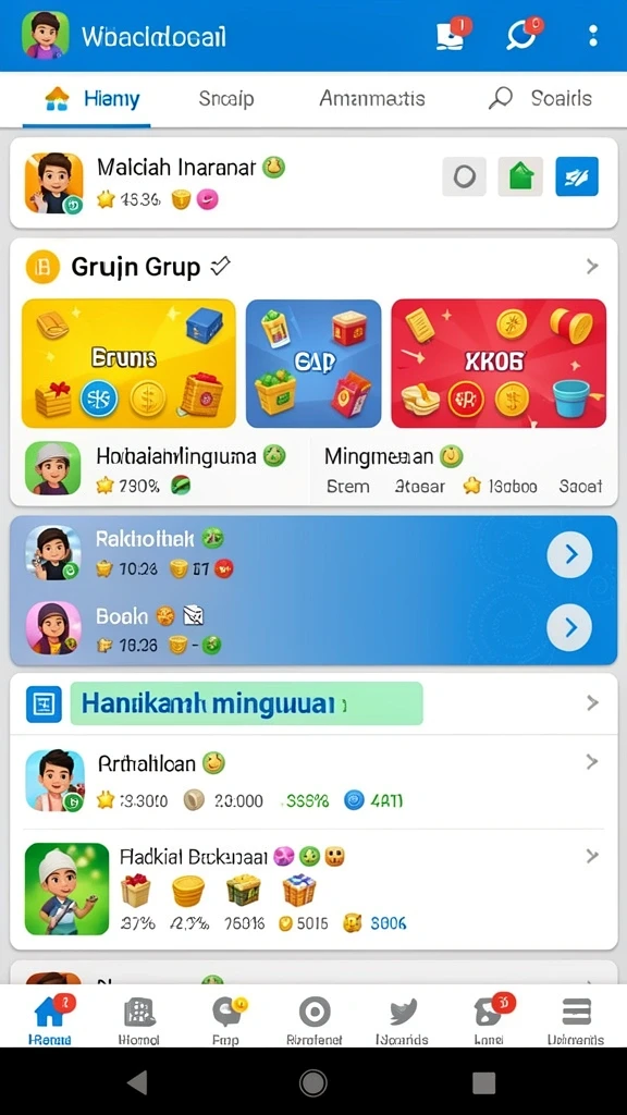 Screenshot menunjukkan tampilan antarmuka yang menarik.