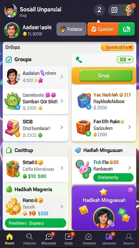 Tampilan antarmuka yang menarik dan mudah digunakan.