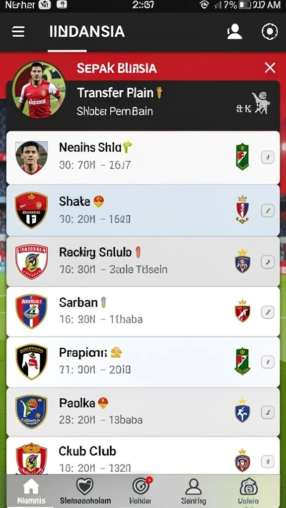 Screenshot karakter unik yang dapat dimainkan.