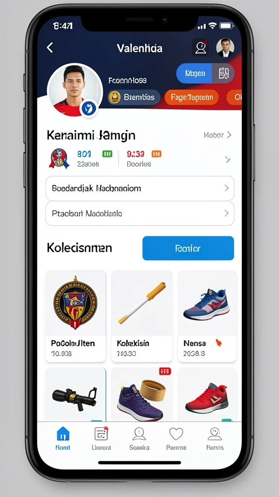 Karakter yang kuat siap beraksi dalam petualangan.