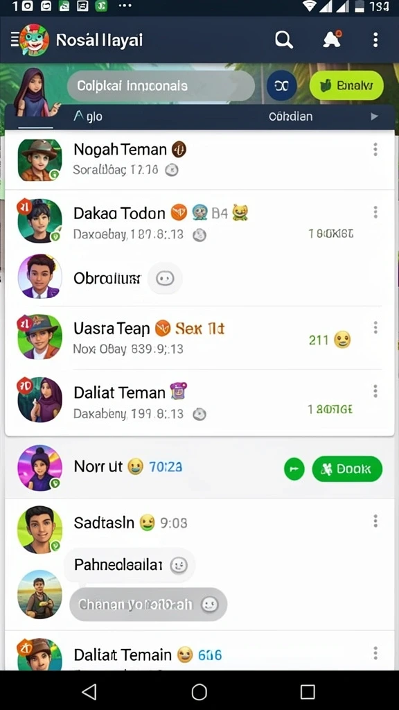 Karakter yang dapat dikustomisasi sesuai keinginan.