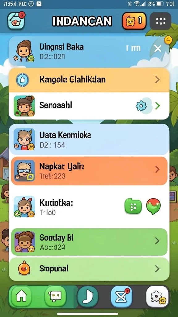 Screenshot menunjukkan tampilan karakter utama dalam aksi.