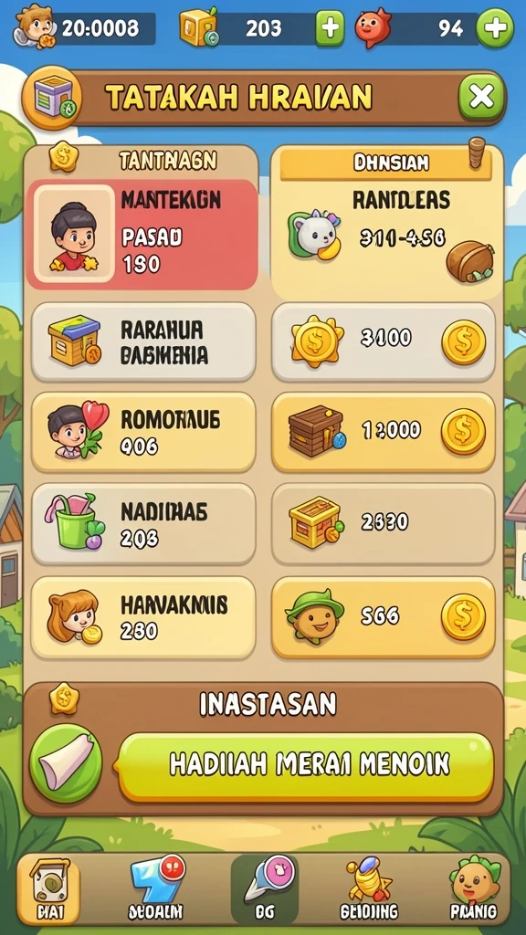 Tampilan antarmuka yang intuitif dan mudah digunakan.
