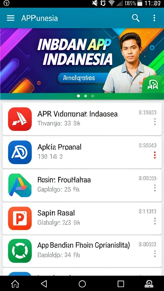 Tampilan awal yang menarik dan imersif.