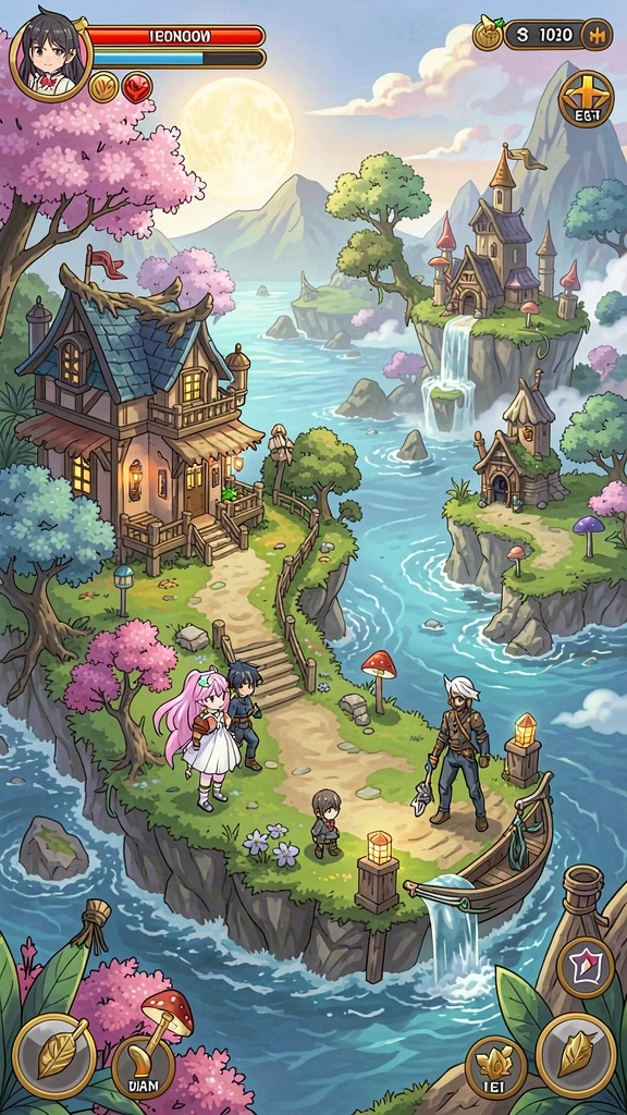 Tampilan awal game dengan karakter utama yang menarik.