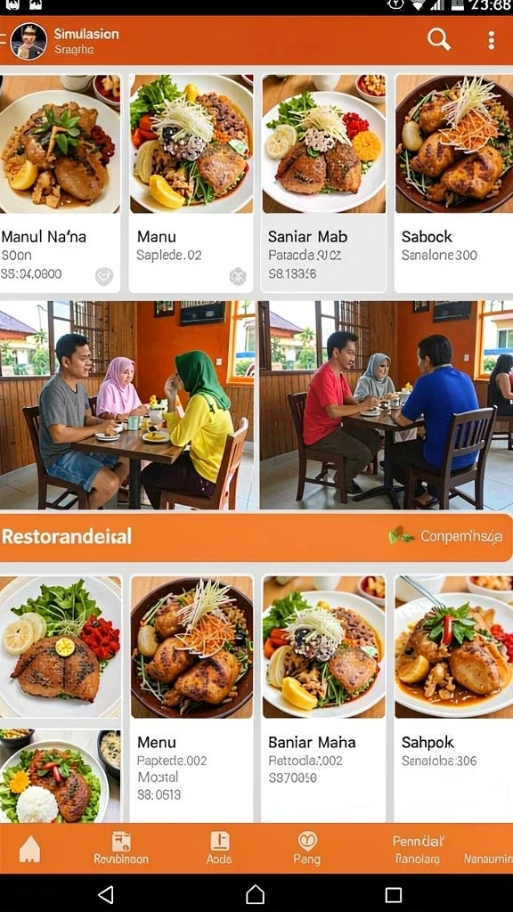Tampilan awal yang menarik dan mudah dinavigasi.